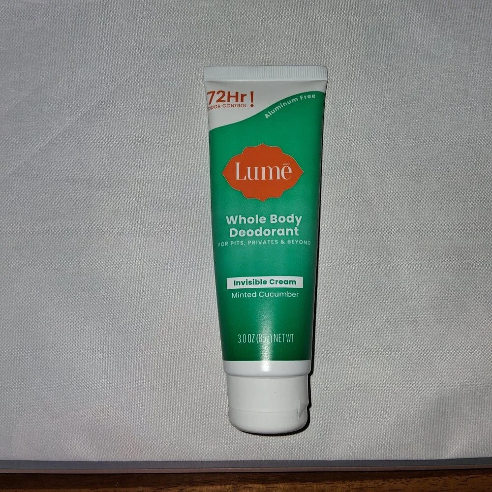 Lume Whole Body Deodorant Invisible Cream Minted Cucumber New Sealed